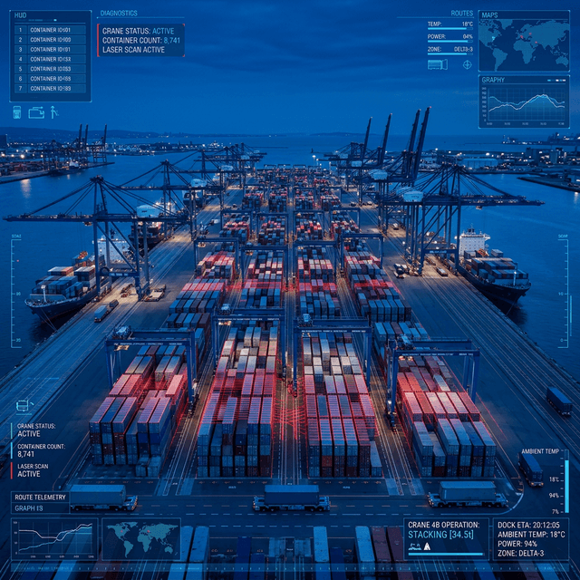 Edge-Computing Fabric for Autonomous Ports.